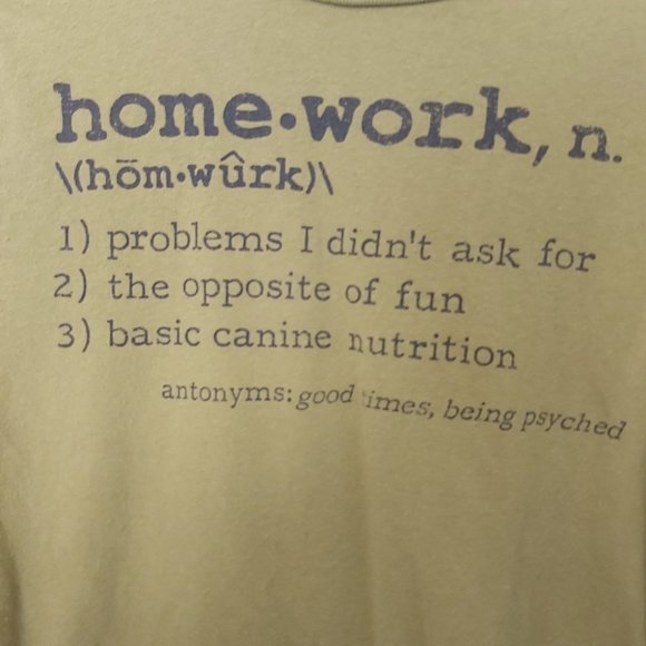 OLD NAVY | Boys 'Homework" Shirt Green Size Large 10-12 - Picture 3 of 5